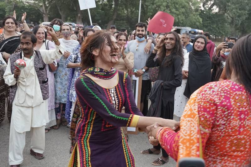 Mourning and joy existed side by side at the Sindh Moorat March.