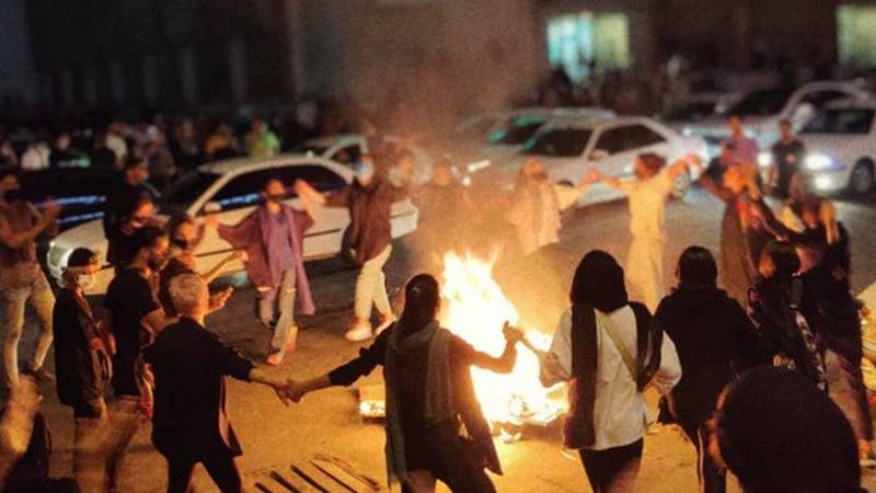 Women’s protests in September 2022, Iran.