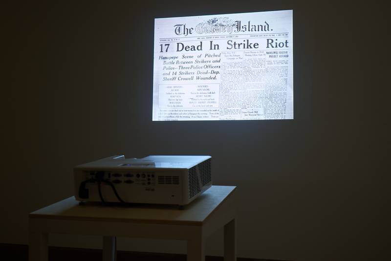 The Garden Island Newspaper on September 9, 1924: “17 Dead in Strike Riot”. Photo by Daniel Hill