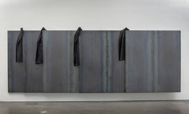 Jannis Kounellis, *Anonymous*, 1990, Collection Exhibition of Finnish National Gallery Feels Like Home, Kiasma Museum of Contemporary Art. Photo: Kansallisgalleria / Petri Virtanen.