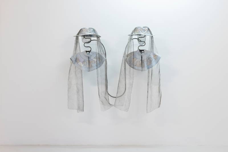 Nadine Byrne, *Attire for travel along the Styx*, 2020, fabric, steel | Photo: SIC, 2022