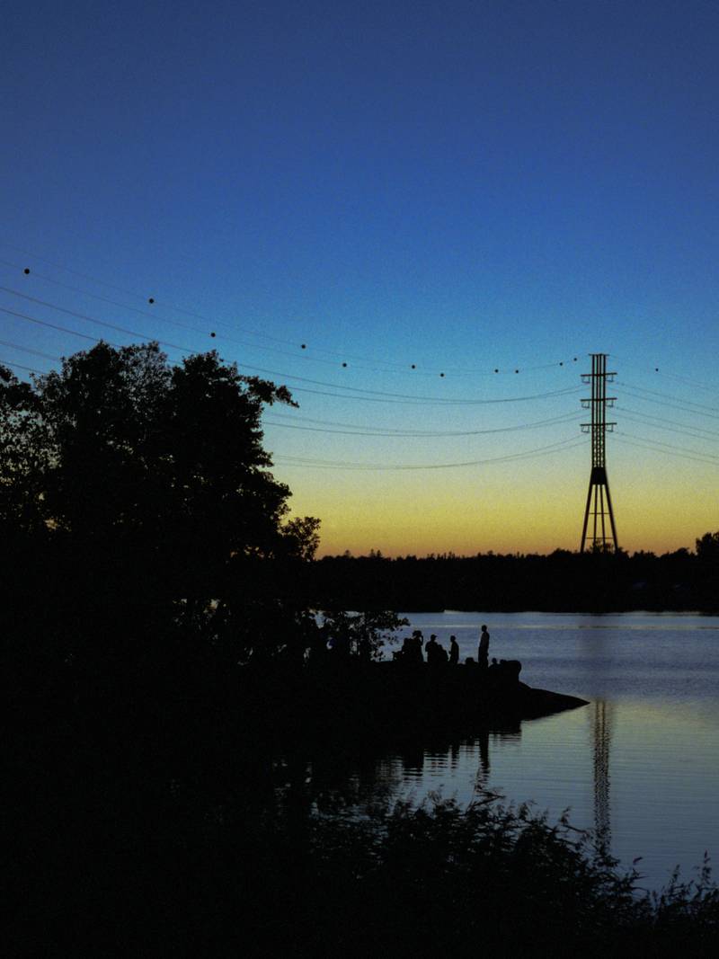 People hanging out in Verkkosaari. Photo: Sam Gladstone South