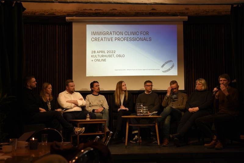 Verdensrommet Immigration Clinic for Creative Professionals, Oslo 2022, Image courtesy of Verdensrommet Network